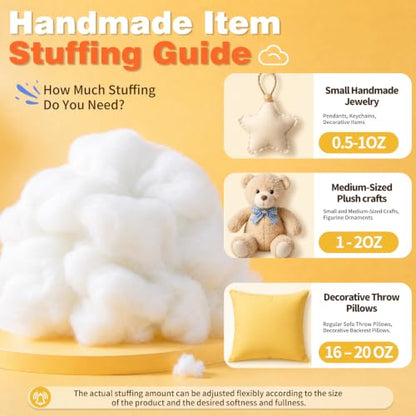 3lb/49.4oz Polyfill Stuffing Fluffy Pillow Stuffing for Pillows - size: 3 LB / 49.4 OZ