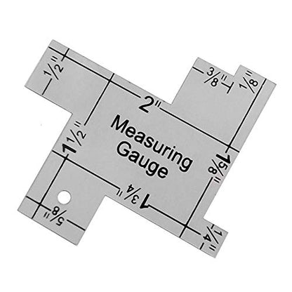 1 Inch Mini Sewing Measuring Gauge 14-in-1 Seam Gauge Sewing Ruler Sewing Knitting Tool Sewing Accessories for DIY Sewing Craft