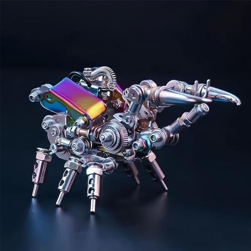 Adult 3D Metal Puzzle, Punk Beetle Metal Model Set, 3D Puzzle Mechanical Insect Building Blocks, Fun DIY Assembly, high-end Men's Gifts. - color: Silver Shell Beetle