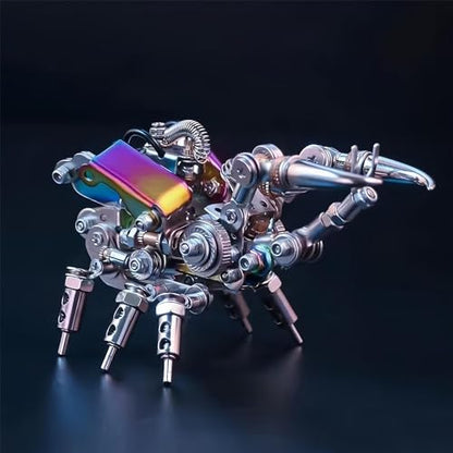 Adult 3D Metal Puzzle, Punk Beetle Metal Model Set, 3D Puzzle Mechanical Insect Building Blocks, Fun DIY Assembly, high-end Men's Gifts. - color: Silver Shell Beetle