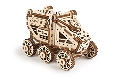 UGEARS Science STEM Mars Rover, DIY Engineering Activity, STEAM School Project, Mechanical Wooden Puzzle, Eco Building 3D Toy, Educational Gift for Kids & Teen, Boy Girl, Self-Assembly Craft Kit