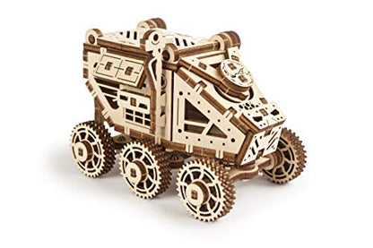 UGEARS Science STEM Mars Rover, DIY Engineering Activity, STEAM School Project, Mechanical Wooden Puzzle, Eco Building 3D Toy, Educational Gift for Kids & Teen, Boy Girl, Self-Assembly Craft Kit