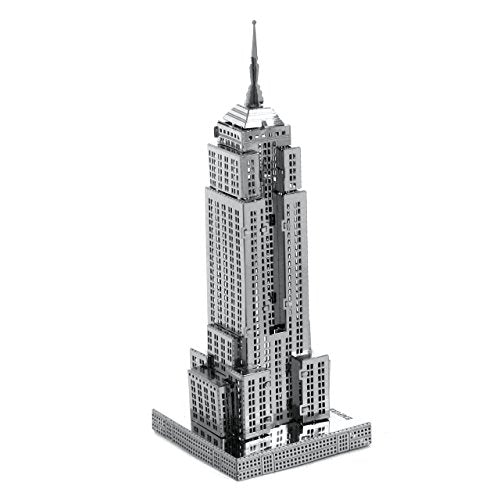 Metal Earth Empire State Building 3D Metal Model Kit Bundle with Tweezers Fascinations
