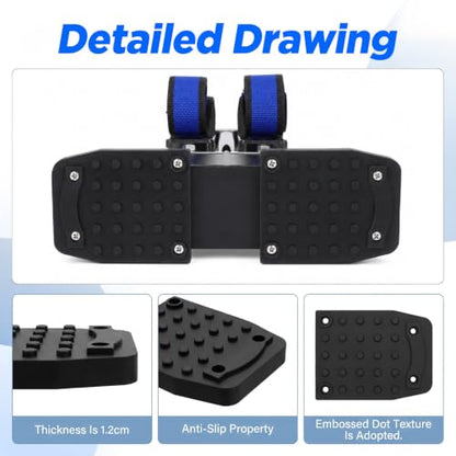 4Pc Drywall Stilt Sole Replacement Kit Non Slip Rubber Floor Pad with Screw
