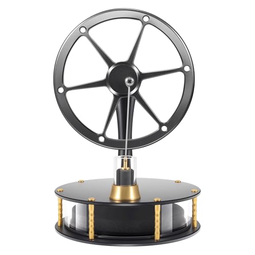 HZZ92 Low Temperature Stirling Engine DIY Heat Education Model Class Teaching Brass Aluminium Stirling Engine Low Friction Graphite Piston for Adults Desktop Toy Gift for Engineer-Black - color: Black