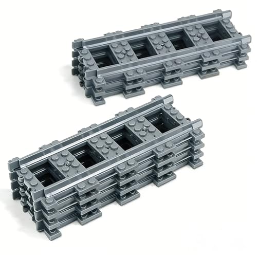 10IN1 (58PCS) Train Bridge Toy Track Accessory for Kids, Classic Railway Track Building Toy with Straight, Curved, Bracket, Cross & Bridge Tracks (Train Base 58PCS) - style: 10IN1 SET