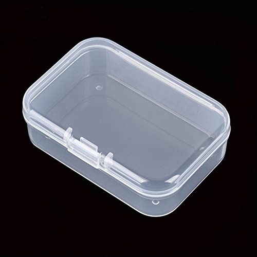 Mini Clear Plastic Storage Containers, 2.56x1.77x0.79 inch - size: 2.56 x 1.77 x 0.79 inch
