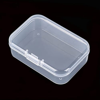 Mini Clear Plastic Storage Containers, 2.56x1.77x0.79 inch - size: 2.56 x 1.77 x 0.79 inch