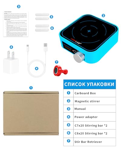 3000RPM Magnetic Stir Plate, Mini Scientific Stirrer, 3000ml - Blue - color: Blue