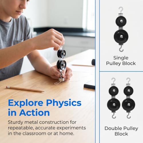 Metal Pulley Set for Physics Experiments