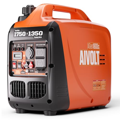 AIVOLT 1750W Inverter Generator Portable Gas Generator for Camping Home