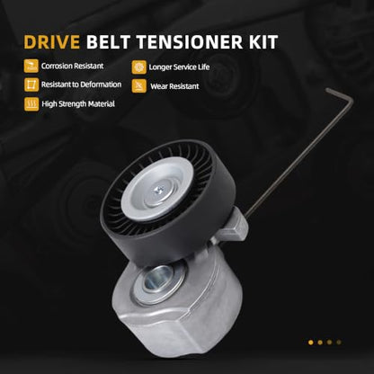 Serpentine Belt Tensioner Idler Pulley Kit #38495 36367 90K-38495 - size: 2007-2015 for XC60/XC90/S80
