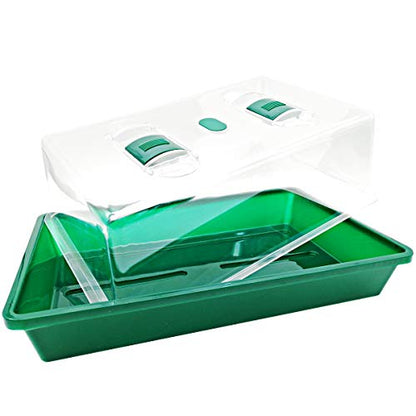 Propagator Tray with Vented Dome, Thick Mini Greenhouse for Seedlings