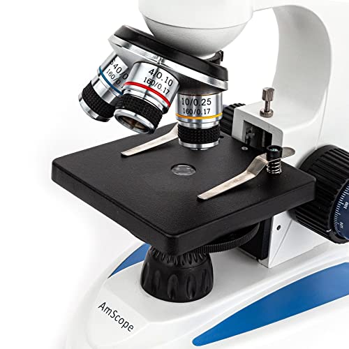 AmScope Digital Cordless Compound Monocular Microscope, 1.3MP Camera - style: M158C-E1