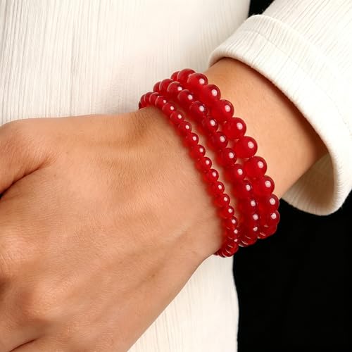 1000Pcs 4mm White Round Glass Beads for Necklaces - color: White, size: 4mm 1000pcs