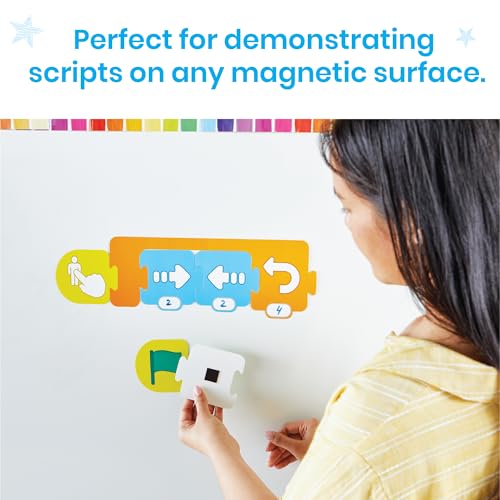 hand2mind ScratchJr Block-Based Coding Magnetic Demonstration Set, Learn to Code, Computer Science and Programming for Kids, STEM Activities, Elementary STEM Classroom, Science Teacher Supplies - style: Demonstration Set