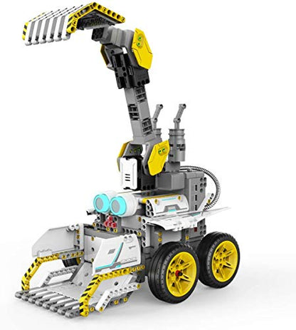UBTECH JRA0203 JIMU Robot BuilderBots Series: Overdrive Kit/App-Enabled Building and Coding STEM Learning Kit (410 Parts and Connectors), Yellow