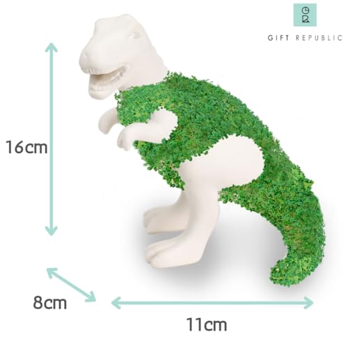 Gift Republic Dinosaur Shaped Chia Planter. Desktop Sprouting Chia Animal. Fun Grow Kit - Chiasaurus Rex - size: Dinosaur