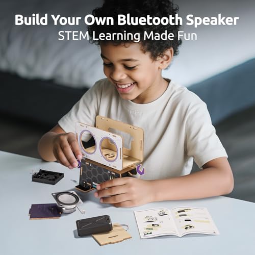 Science Can DIY Bluetooth Speaker Building Kit, STEM Kits for Kids Age 8-10 - style: Bluetooth Speaker