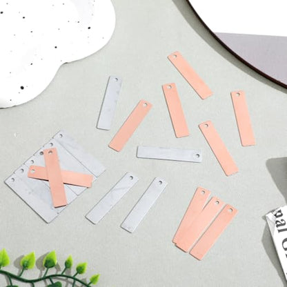 Homoyoyo Copper and Zinc Strips 10 Pairs Fruit Battery Experiment Supplies Electrodes for Science Projects Classroom Teaching Group Experiments Lab Electrochemistry Accessories 1.57 X 0.35 X 0.07 in