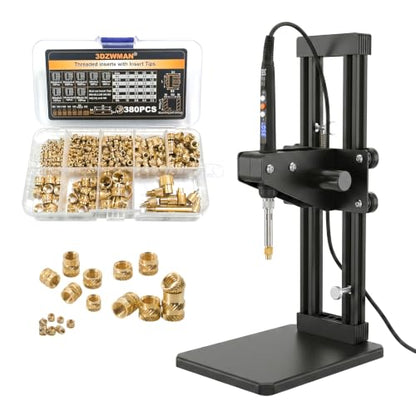 Vertical Heat Set Insert Tool Press for Plastic Parts & 3D Print Components - color: ZW12H+