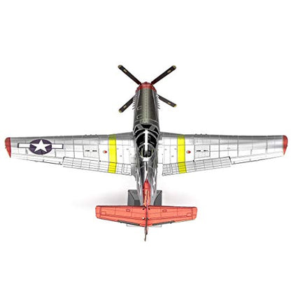 Metal Earth Fascinations Premium Series Tuskegee Airmen P-51D Mustang Red Tail 3D Metal Model Kit