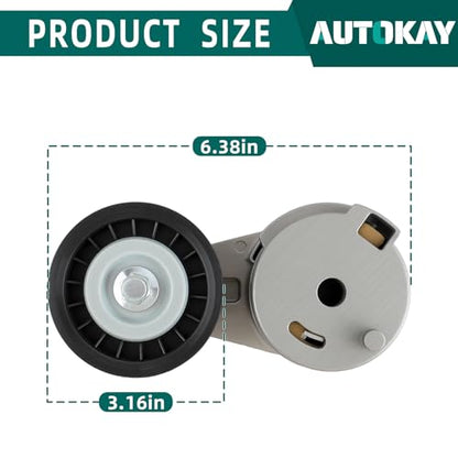AUTOKAY 12564506 Serpentine Belt Tensioner Component Kit Fits for Chevrolet