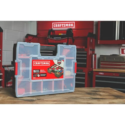 CRAFTSMAN Large Storage Organizer, 15 Compartments (CMST14027) - size: 1 Count (Pack of 1), style: Large Organizer