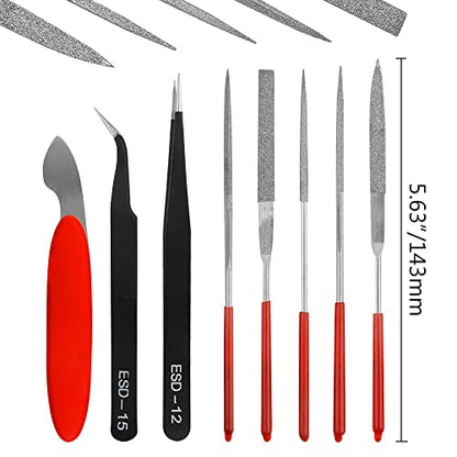 Professional 26 PCS Gundam Model Tools Kit Modeler Basic Tools Craft Set Hobby Building Tools Kit for Gundam Car Model Building Repairing and Fixing