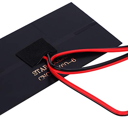 Small Solar Panels, 3 Pcs 6V 1W Polysilicon Solar Cell Charger Module Mini Solar Panels Solar Panel Kit with 30cm Cable for Smart Phone,Small Fans,Monitor,Outdoor Security Camera