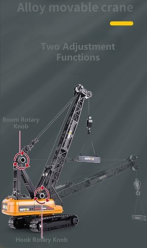 Gemini&Genius 1/50 Crawler Crane Construction Vehicle Toy Engineering Model