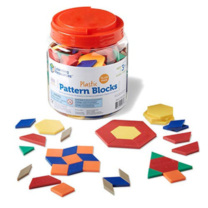 Learning Resources Plastic Pattern Blocks