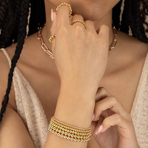 1740 Pcs Pearl Bracelet Making Kit Gold Beads for Bracelets for Adult - color: 13-White & Off-White