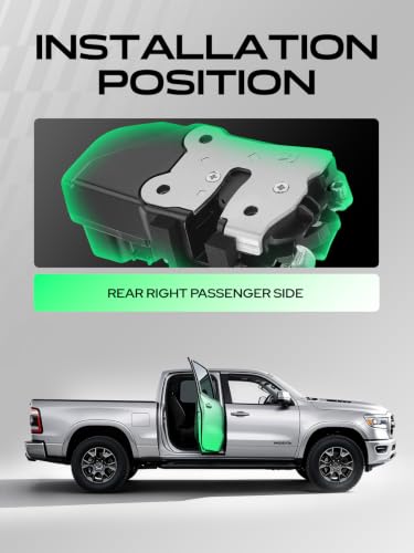 YHTAUTO Rear Passenger Side Door Lock Latch Actuator for Dodge - size: Rear Passenger Side