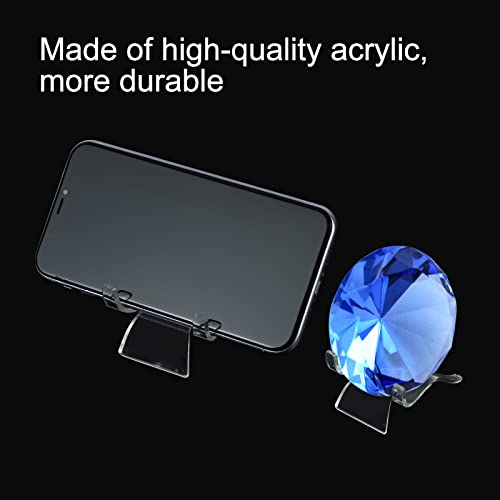 (3 Sizes 12 PCS)Crystal Display Stand,Acrylic Rock Holder,Clear Display Easel Stands Pedestal for Crystal,Geodes,Rock,Mineral Agate Fossil Coral Gemstone Small Collectibles Display Stands - size: 12 Pieces (3 Sizes)
