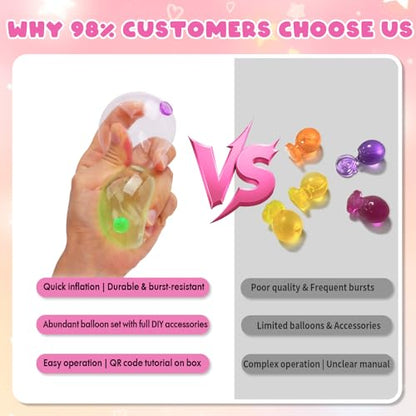 nicknack Princess Pink Balloon Animals Kit with Pump Craft Kits Girls Gifts - color: Princess Pink