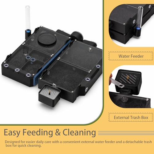 StackCore Stackable Series - Black Habitat PRO Combo (Flat Ant Nest) with Starter Tool Kit - size: Black Habitat Pro Combo