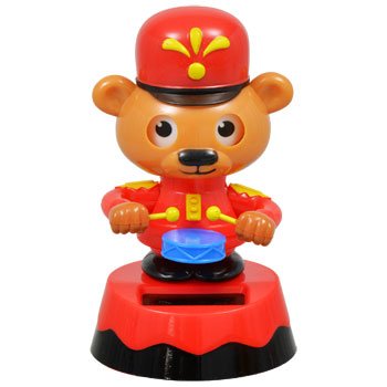Solar Powered Dancing ~ Holiday ~ LITTLE DRUMMER BEAR ~ 2015