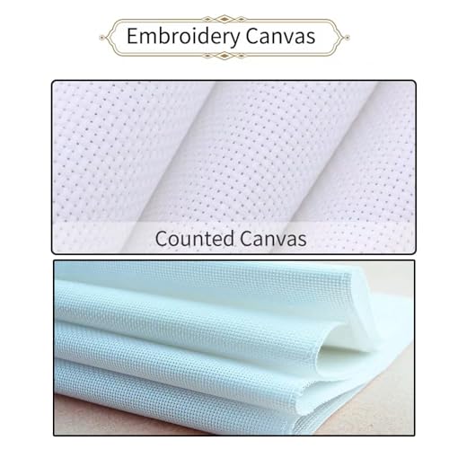 CrossNest 14CT Animal Counted Cross Stitch Kit for Beginners, Unprinted Complete DIY Embroidery Set with Pattern & Tools, Premium Aida Cloth & Threads (lovesickness) - color: Pattern 04