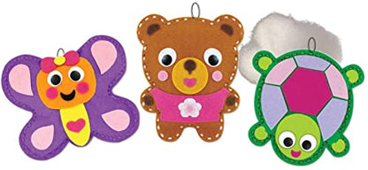 AoneFun My First Sewing Kit - Art Projects Felt Kit Felt Sewing Cards for Beginners, Set of 3 Individually Packaged Kits