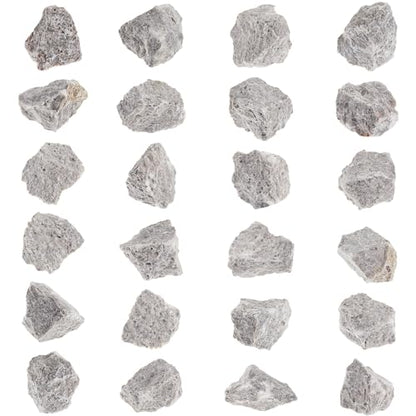 Tandefio 24 Pack Oolitic Limestone 1" Limestone Rock Sedimentary Specimens