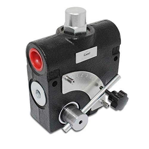 Hydraulic Adjustable Variable Flow Control Valve w/Relief, 0-16 GPM, 1/2” NPT - size: 1/2" NPT Port, style: Relief