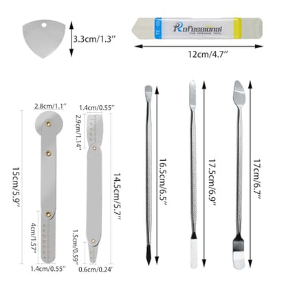 Spudger Pry Tool Kit 8 Piece Opening Tool, Metal Spudger Tool Kit, Ultra-Thin Prying & Open Tool for iPhone, Laptop, iPad, Cell Phone, MacBook, Tablet, Computer, Electronics Repair