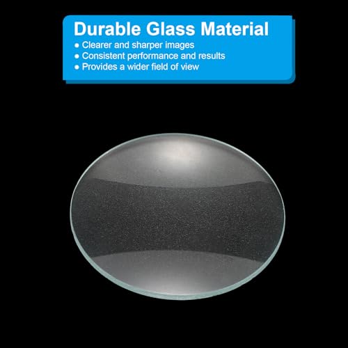 PATIKIL Concave Lens, 70mm Focal Length 42mm (1.7") Diameter Round Glass Magnifying Telescope Lens Trial Set Ground Edge for Lab Physics Class Optics Scientific Experiments, Cyan, 6Pcs - size: 1.7inch