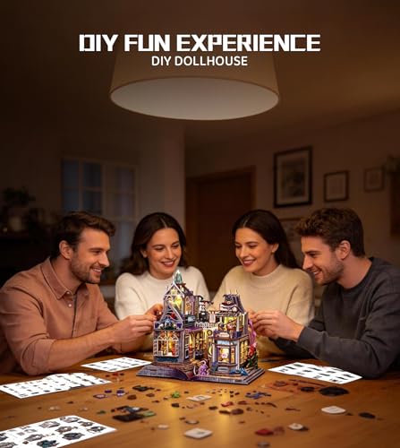 Spilay DIY Miniature House Kit for Adults, Miniature Dollhouse Building Kit - color: The Gate of the Secrep Realm