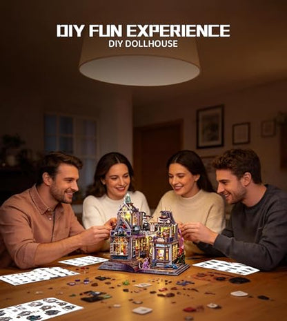 Spilay DIY Miniature House Kit for Adults, Miniature Dollhouse Building Kit - color: The Gate of the Secrep Realm