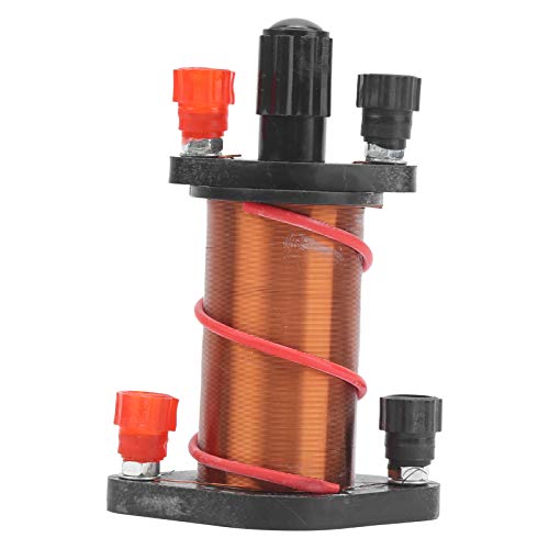 LiebeWH Electromagnetic Induction Experiment Kit, Complete Durable Lenzs Law Demonstration Set for High School Classroom Metal Primary 200 Turn Coil Secondary 370 Turn Coil Iron Core 3 Piece