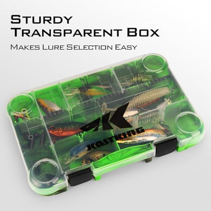 KastKing Utility Tackle Boxes, 3600 and 3700 Fishing Tackle Trays - color: Green Camouflage, size: 3600(2Pack)