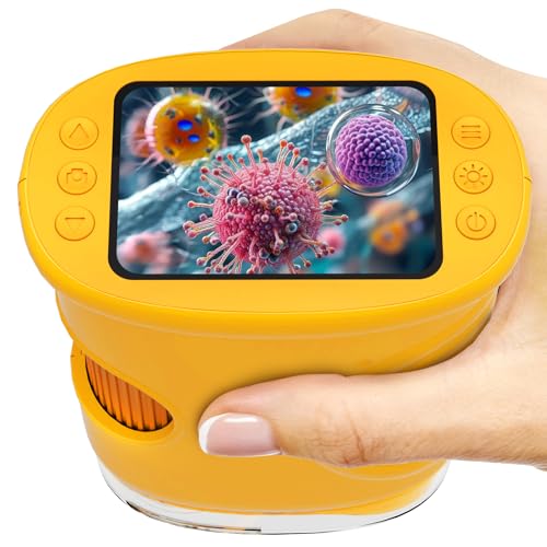 1000X Handheld Digital Microscope for Kids, STEM Educational Toy - color: Orange