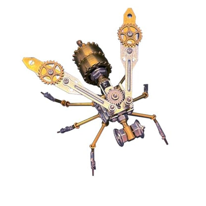 3D Metal Puzzles for Adults Teens-160+Pcs-Mechanical Wasp Bee Insect Models-3 Hours to Build-Ideal for Birthday Gifts and Decorations(Mechanical Wasp A) - style: Mechanical Wasp A